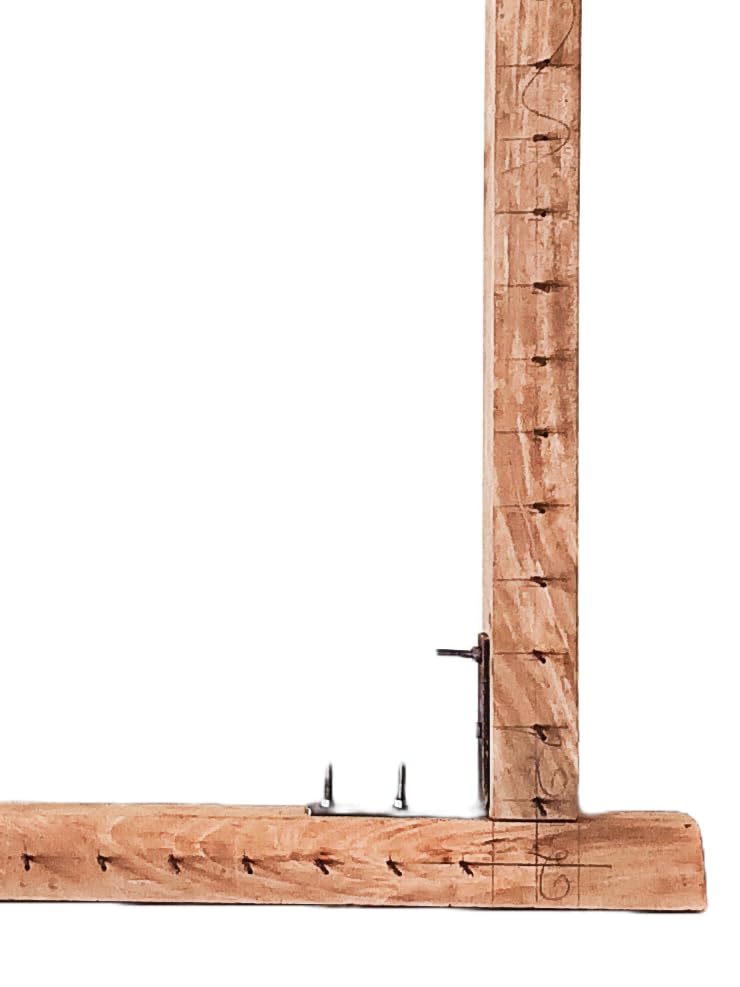 Wooden Tufting Frame for Rug Making – Adjustable Carpet Tufting Frame with Gripper Strips for DIY Rug Tufting, Carpet Weaving & Textile Art Projects