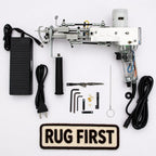 RUG FIRST Tufting Gun for Carpet & Rug Making Kit | Electric Cut Pile Tufting Machine with Power Adapter, Scissors & Accessories