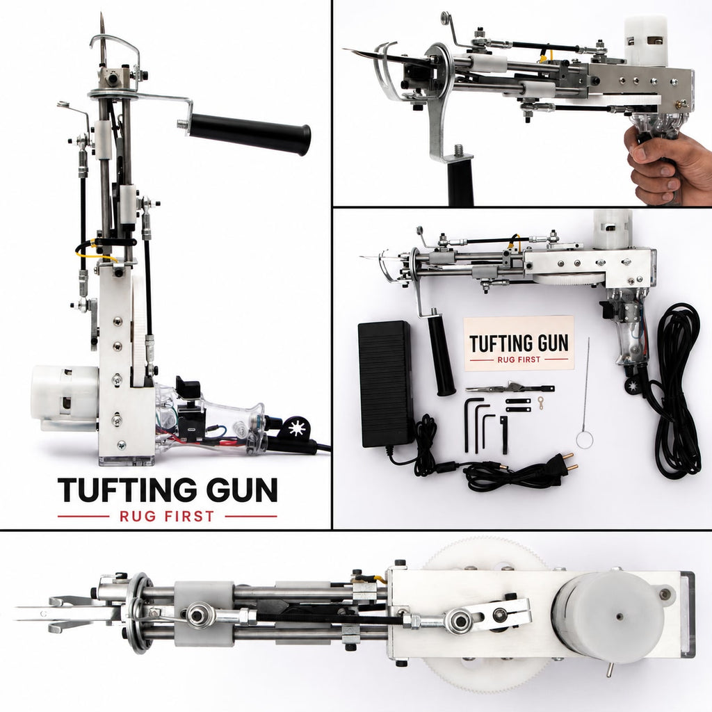 Monster 40mm High Pile Tufting Gun – Professional Electric Rug Tufting Machine for Extra Thick Carpets, Rugs & Wall Art, Adjustable Speed Carpet Weaving Tool