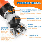 Professional Electric Carpet Trimmer Machine for Rug Tufting | Adjustable Carpet Carving Clipper with Precision Blades for Rug Finishing, Shearing & DIY Tufting Art