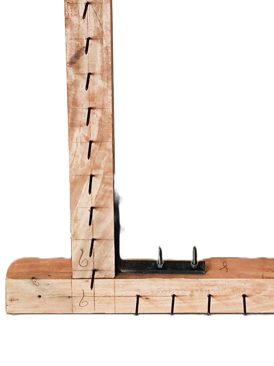 Wooden Tufting Frame for Rug Making – Adjustable Carpet Tufting Frame with Gripper Strips for DIY Rug Tufting, Carpet Weaving & Textile Art Projects