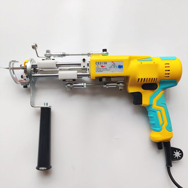 Electric Carpet Tufting Gun Cut Pile Weaving Machine | Portable Rug Making Gun for DIY Carpet Weaving, Embroidery & Textile Craft Tool with Ergonomic Handle