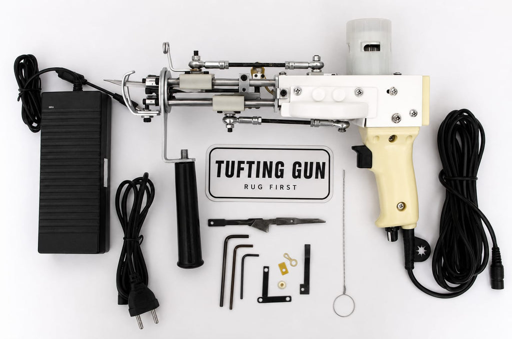 RUG FIRST Tufting Gun for Carpet & Rug Making Kit | Electric Cut Pile Tufting Machine with Power Adapter, Scissors & Accessories
