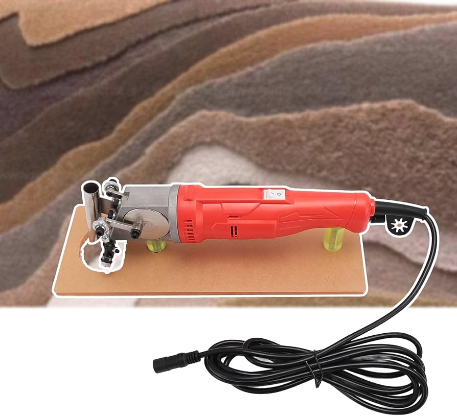 Portable Electric Carpet Carving Machine for Rug Trimming | Rug Shearing & Tufting Finishing Tool for DIY Carpet Making, Textile Craft & Rug Sculpting