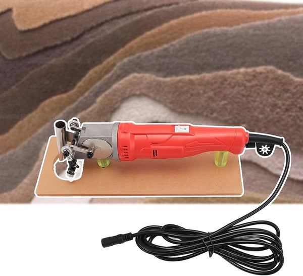 Portable Electric Carpet Carving Machine for Rug Trimming | Rug Shearing & Tufting Finishing Tool for DIY Carpet Making, Textile Craft & Rug Sculpting