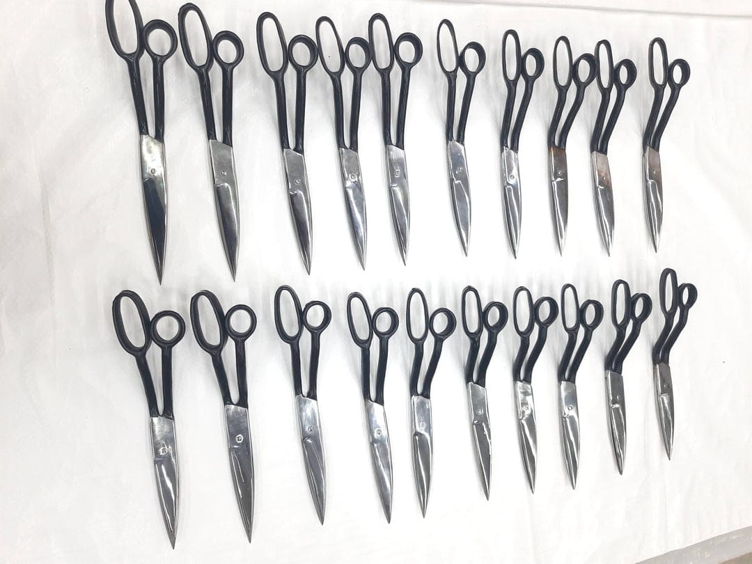 Professional Rug Carving Scissors for Tufting – Heavy Duty Carpet Trimming Shears with Offset Handle, Precision Rug Shaping Tool for Tufting & Carpet Finishing