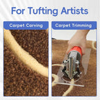 Portable Electric Carpet Carving Machine for Rug Trimming | Rug Shearing & Tufting Finishing Tool for DIY Carpet Making, Textile Craft & Rug Sculpting