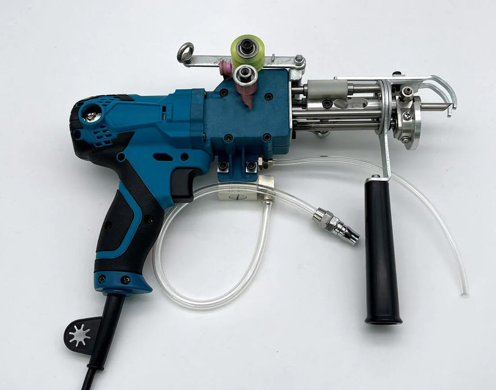 Portable Electric Rug Tufting Gun Kit | Carpet Weaving Machine with Multiple Loop Pile Heads, Adapter & Accessories