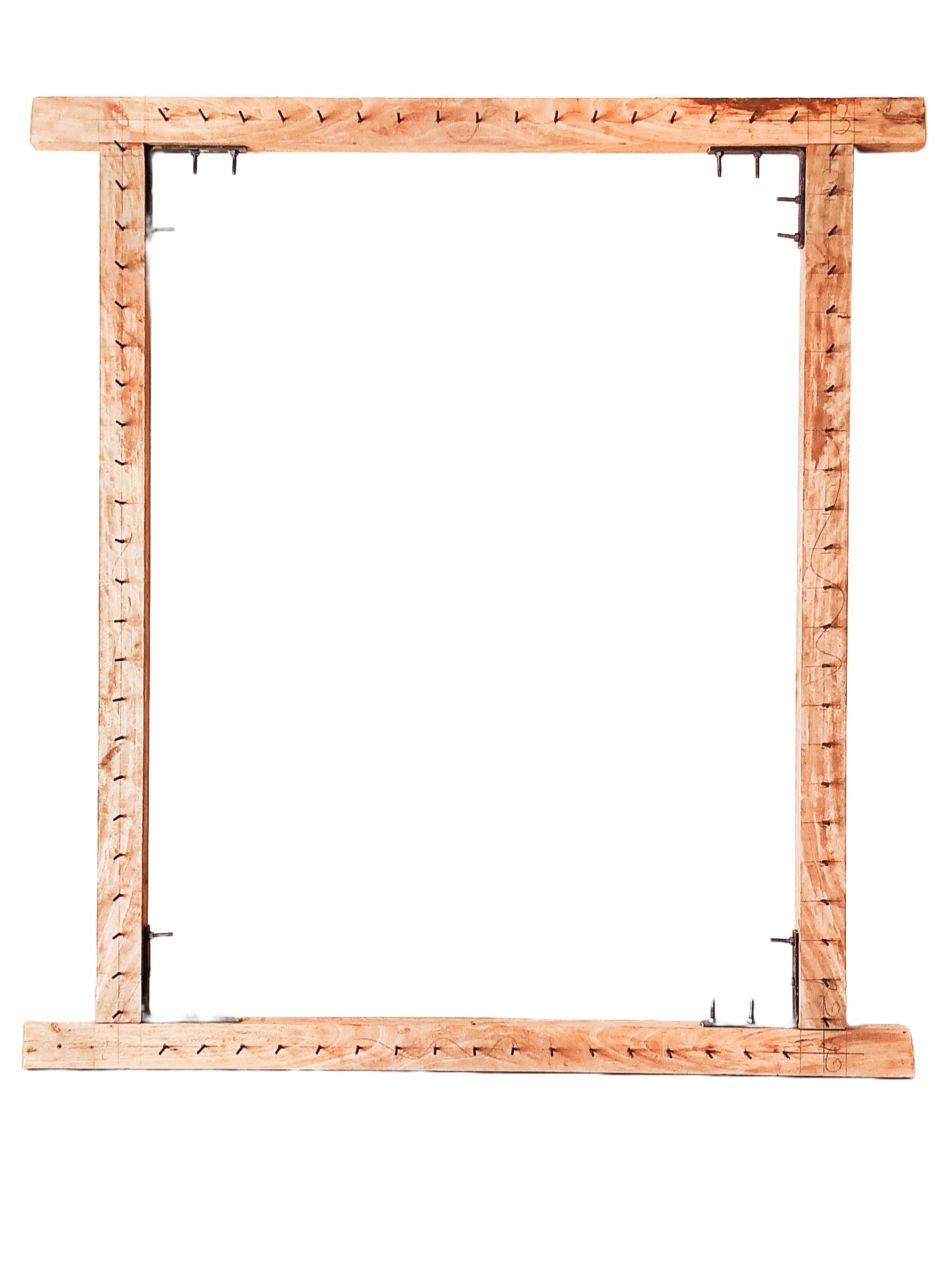 Wooden Tufting Frame for Rug Making – Adjustable Carpet Tufting Frame with Gripper Strips for DIY Rug Tufting, Carpet Weaving & Textile Art Projects